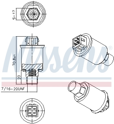 Клапан тиску кондиціонера Nissens 301018