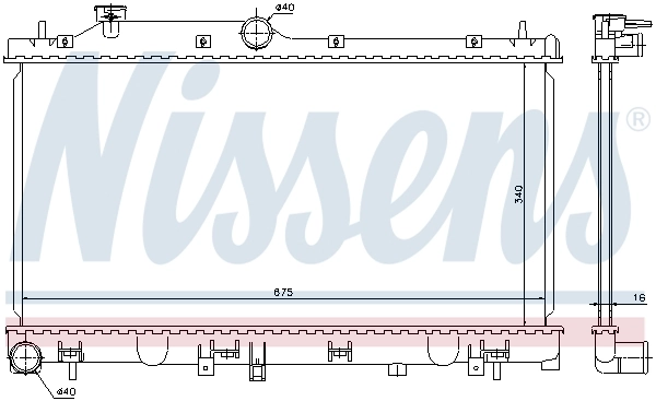 Радіатор 67719 Nissens