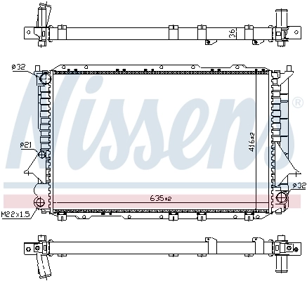 Радіатор 60458 Nissens