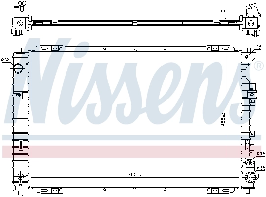 Радіатор 606556 Nissens
