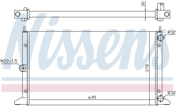 Радіатор 63991 Nissens
