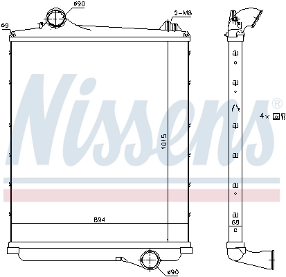 Інтеркулер 97082 Nissens