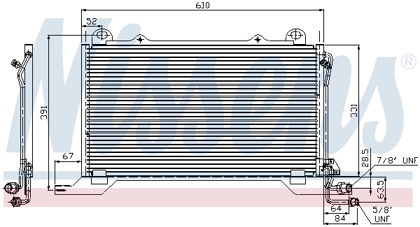 Конденсатор кондиціонера Nissens 94425 ціна, від 117.79 USD