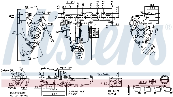 Турбіна RMAV6Q6K682AA Ford