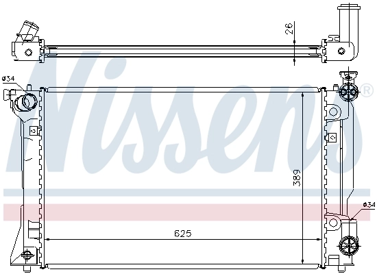 Радіатор 64667A Nissens