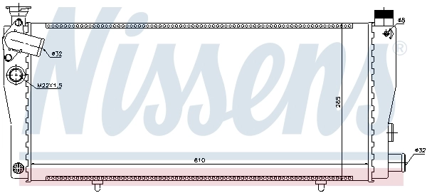 Радіатор 63709 Nissens