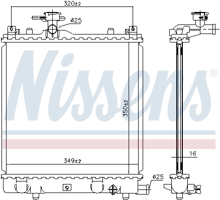 Радіатор охолодження Nissens 64175A
