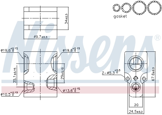 Клапан TRV, кондиціонера Nissens 999346
