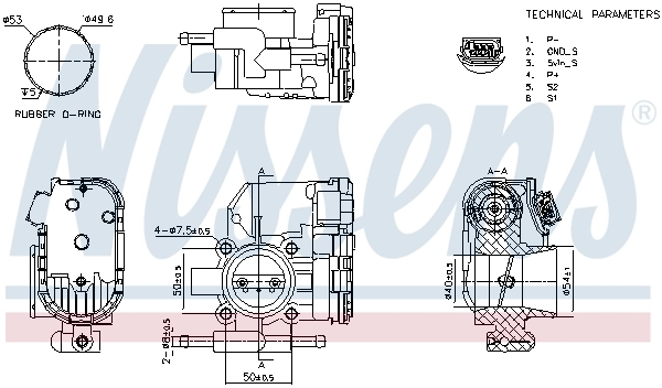 Дросільна заслінка TB0106 Magneti Marelli