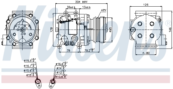  Компресор кондиціонера Mazda 323 