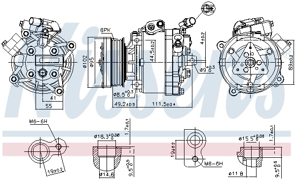 Насос кондиціонера Nissens 890666