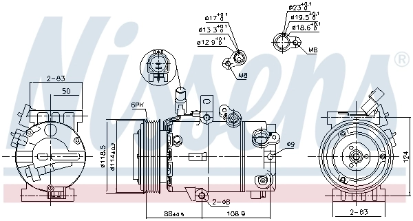 Насос кондиціонера Nissens 890242