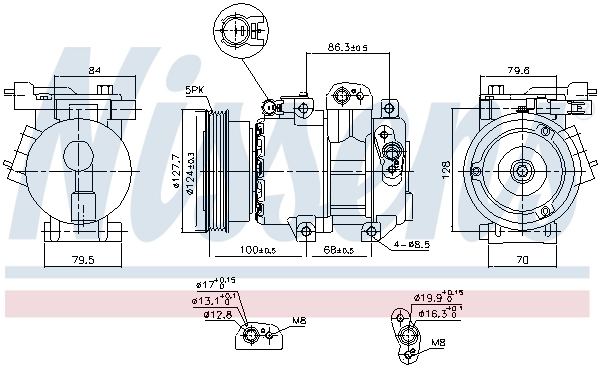 Насос кондиціонера Nissens 890232
