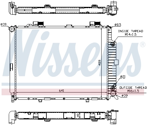 Радіатор 62689A Nissens