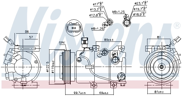 Насос кондиціонера Nissens 890241