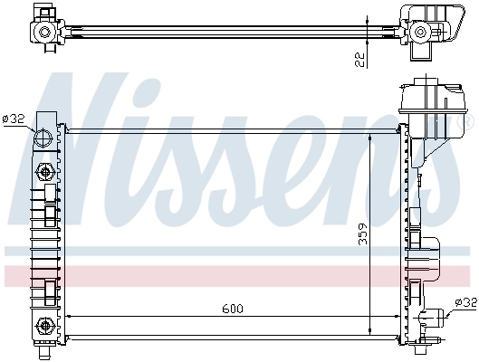 Радіатор 62661A Nissens