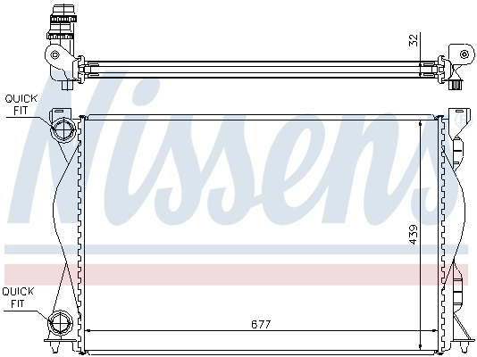 Радіатор охолодження Nissens 60235A