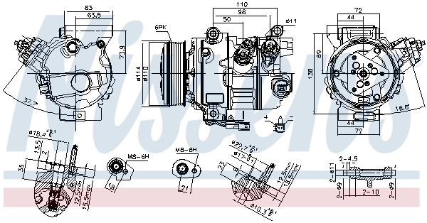 890791 Nissens Компресор холодоагенту