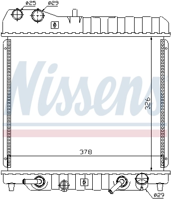 Радіатор охолодження Nissens 68111
