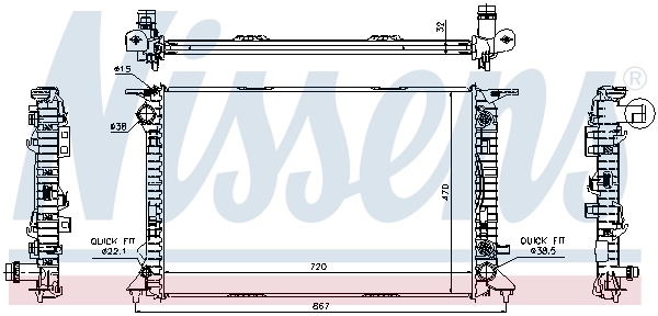 Радіатор 60324 Nissens