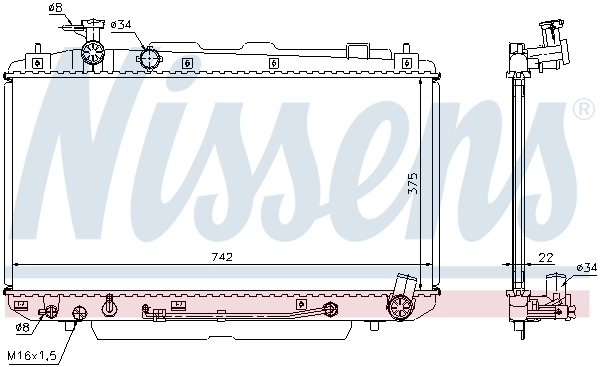Радіатор 64644A Nissens