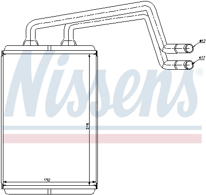 Радіатор обігрівача Nissens 77612