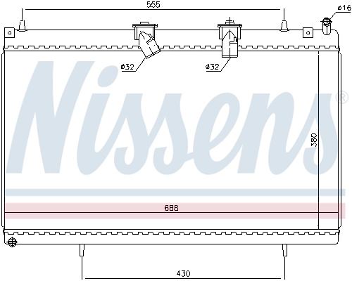 Радіатор 636003 Nissens
