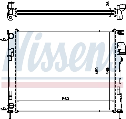 Радіатор 63025A Nissens