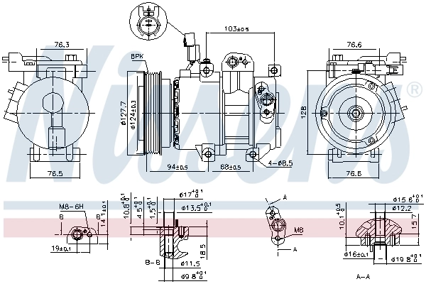 890621 Nissens Компресор холодоагенту