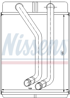Радіатор пічки 77507 Nissens