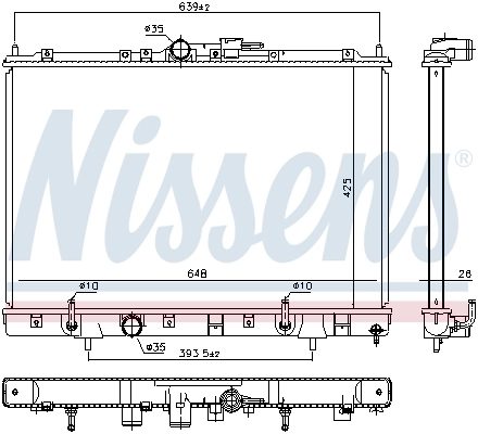 Радіатор 628986 Nissens