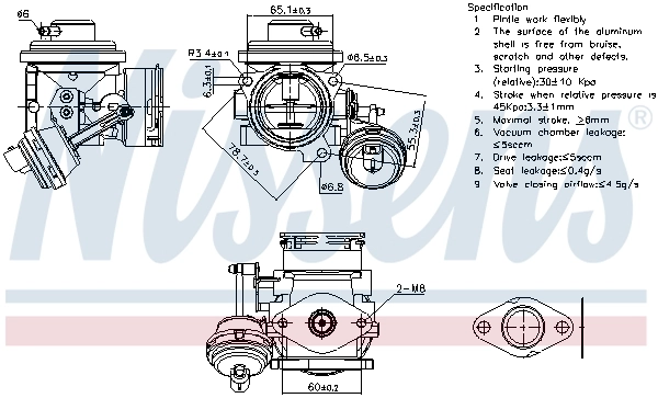 Клапан EGR рециркуляції газів Nissens 98298