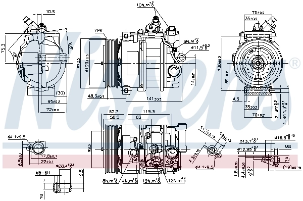 Насос кондиціонера Nissens 890322