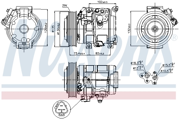 Насос кондиціонера Nissens 89250