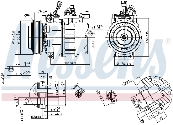 89488 Nissens Компресор холодоагенту