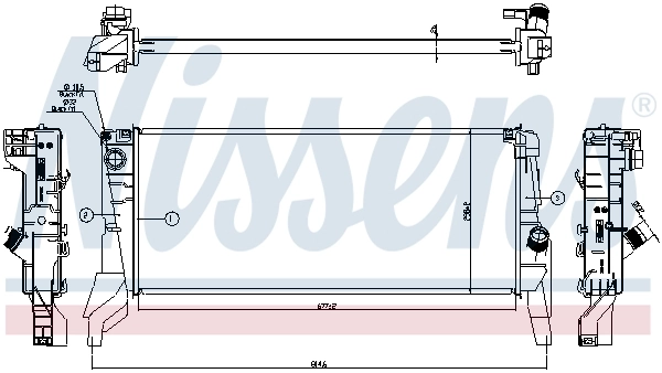 Радіатор охолодження Nissens 606562