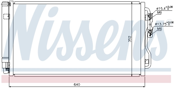 Радіатор охолодження кондиціонера Nissens 940236