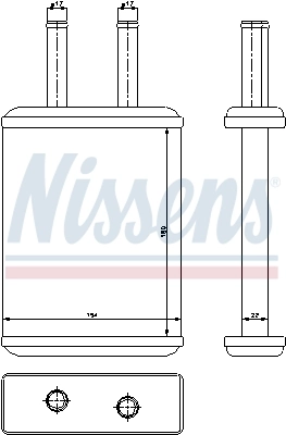 Радіатор обігрівача Nissens 77524