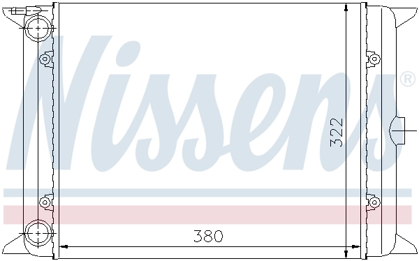 Радіатор охолодження Nissens 65140
