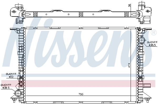 Радіатор 60356 Nissens