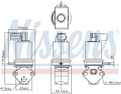 Клапан EGR рециркуляції газів Nissens 98179