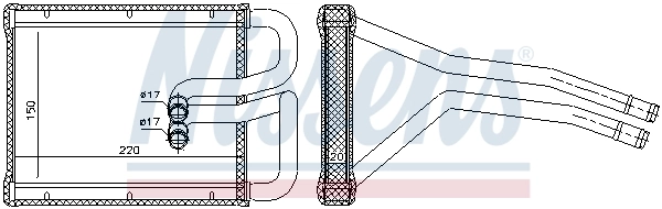 Радіатор обігрівача Nissens 77642