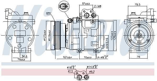 Насос кондиціонера Nissens 89300