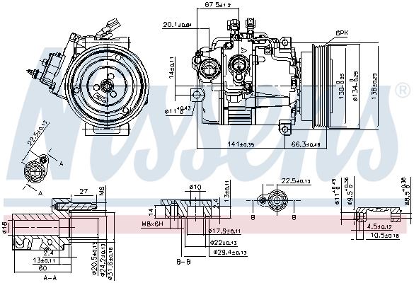 89462 Nissens Компресор холодоагенту