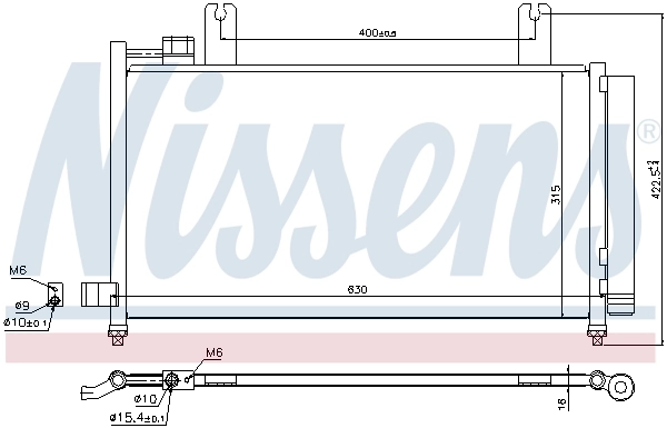 940328 Nissens Конденсатор
