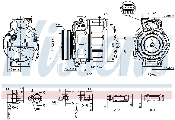 Насос кондиціонера Nissens 890329