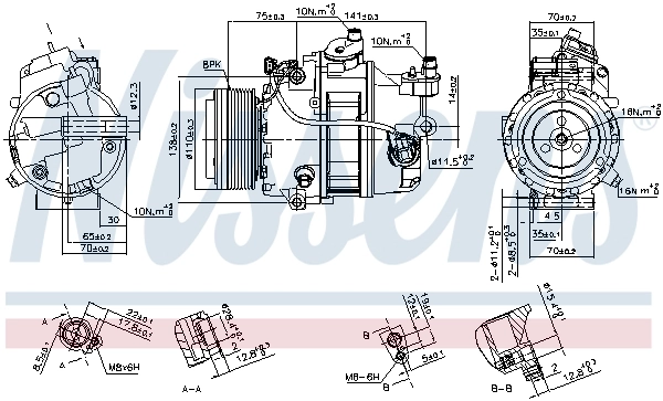 890303 Nissens Компресор холодоагенту