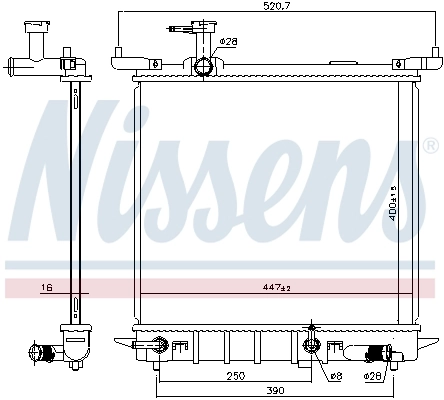 Радіатор 68755 Nissens