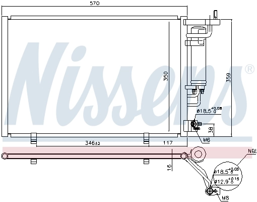 940500 Nissens Конденсатор