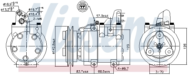 Насос кондиціонера Nissens 890059